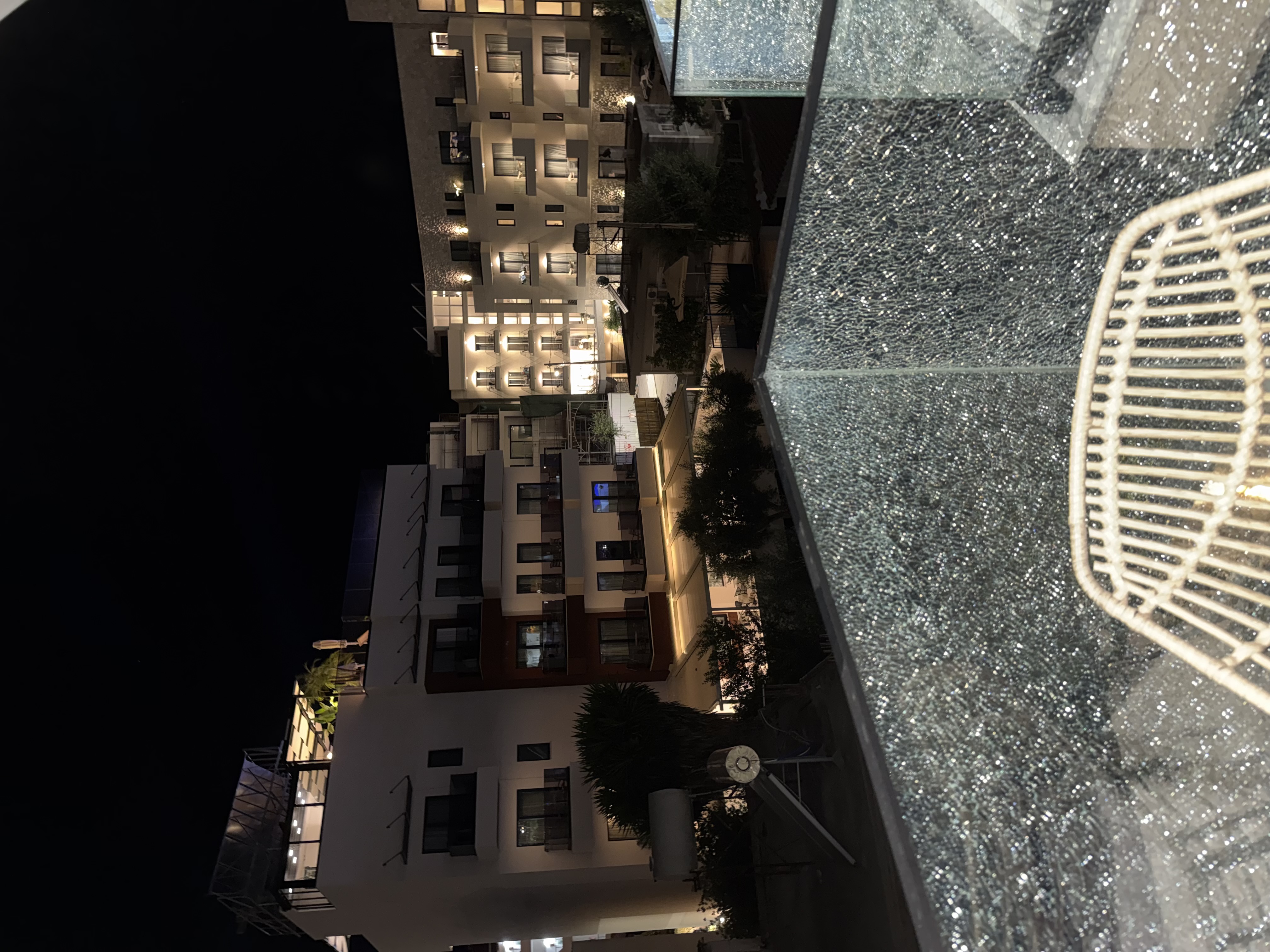 Evening balcony view from GM Residence